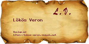 Lökös Veron névjegykártya